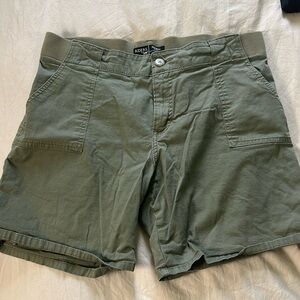 Women’s Green Cargo Shorts